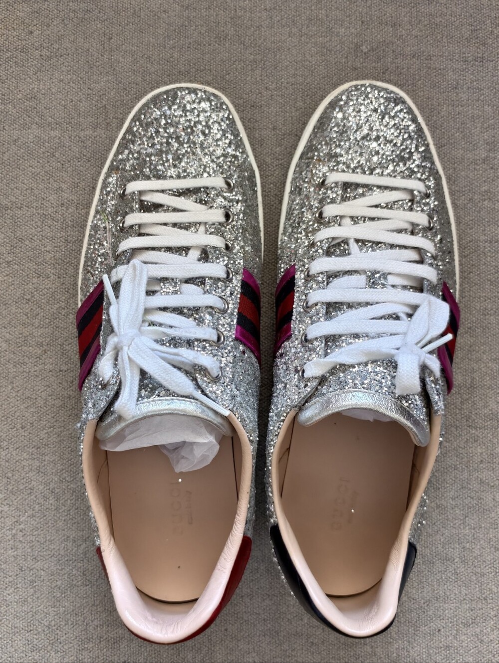 Gucci Glitter Ace Sneakers